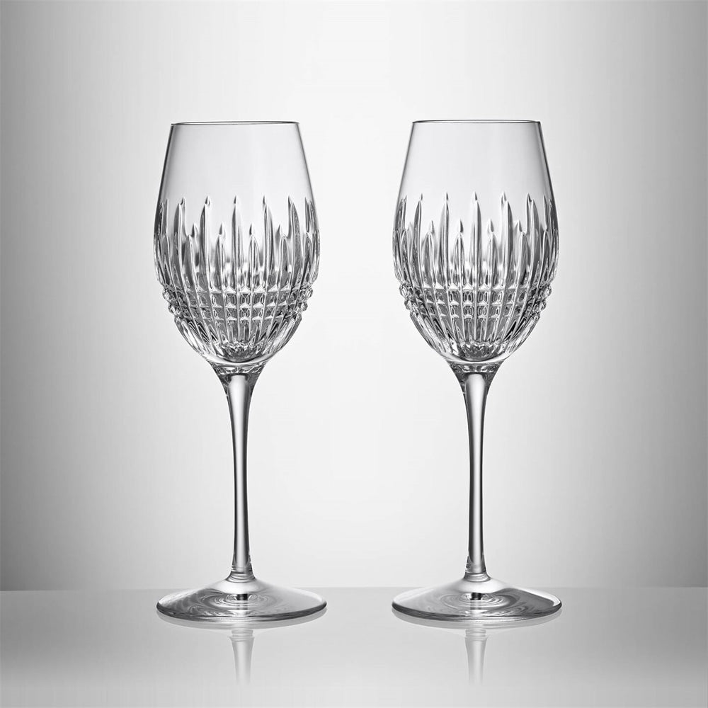 Lismore Diamond Essence Wine Glass 12oz Set of 2 by Waterford