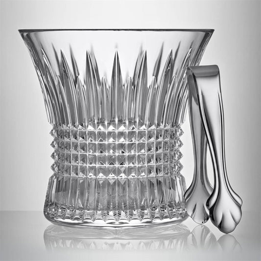 Lismore Diamond Ice Bucket With Tongs by Waterford