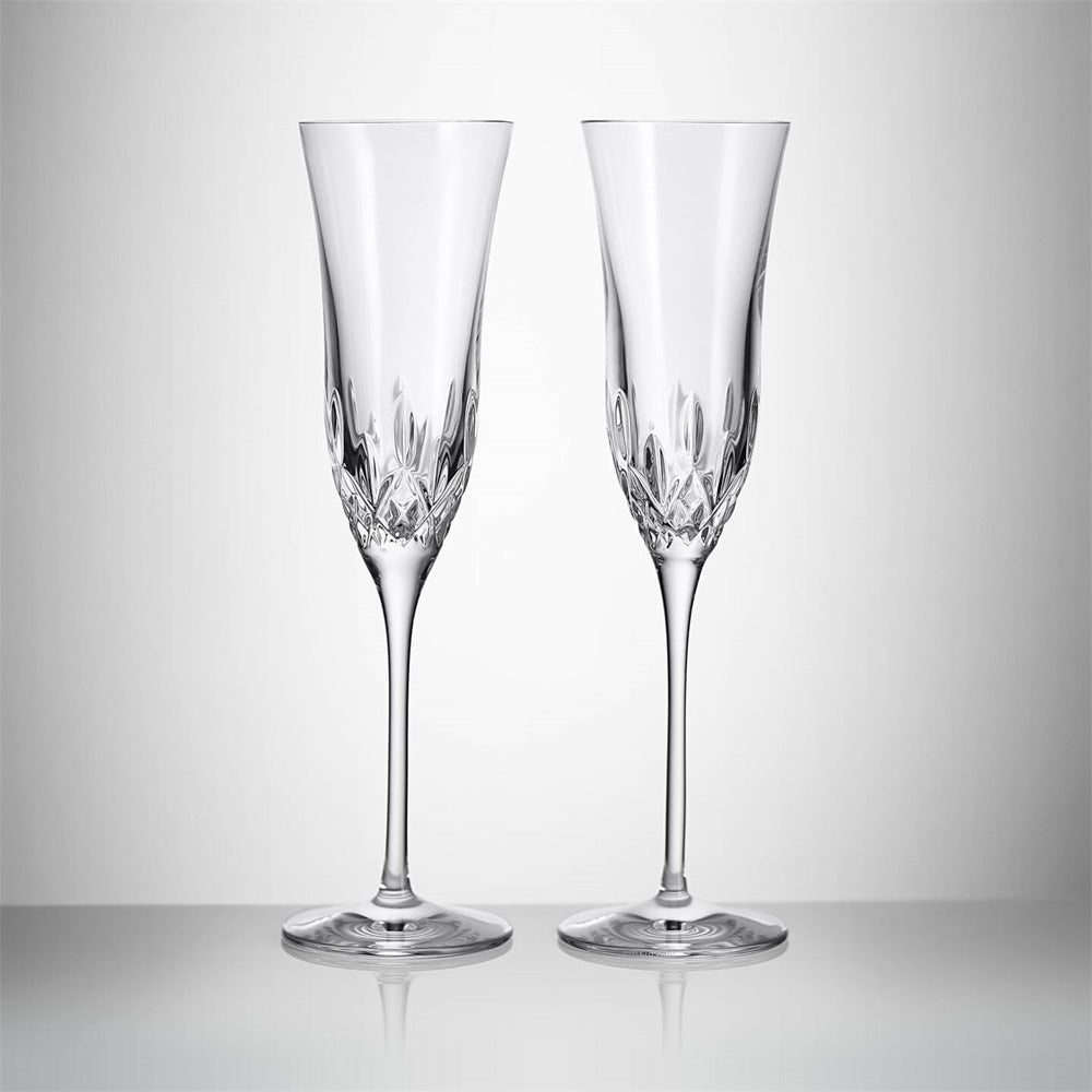 Lismore Essence Champagne Flute - Pair by Waterford