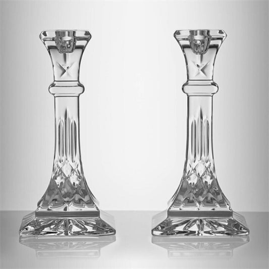 Lismore Square 20 Cm Candlestick, Set of 2 by Waterford