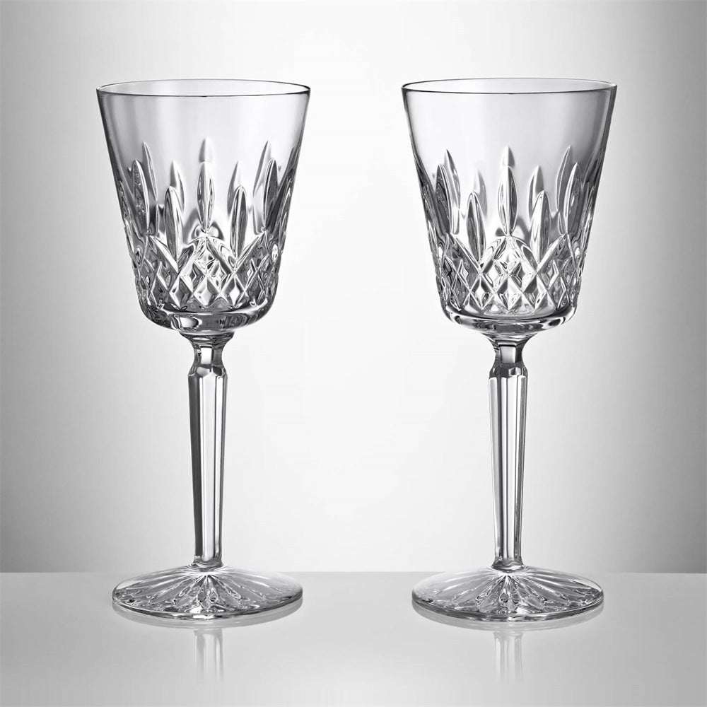 Lismore Tall Large Wine Glass 15oz Set of 2 by Waterford