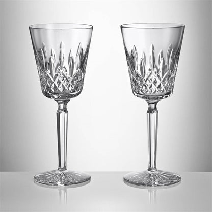 Lismore Tall Large Wine Glass 15oz Set of 2 by Waterford