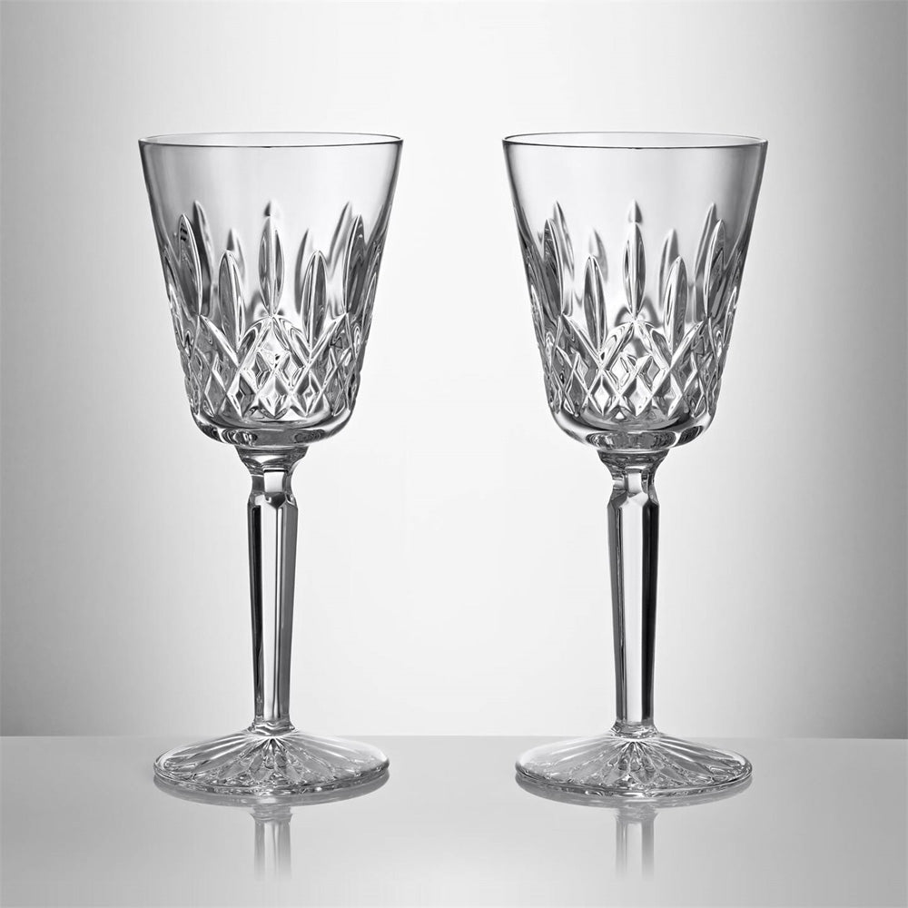 Lismore Tall Medium Wine Glass 13oz Set of 2 by Waterford