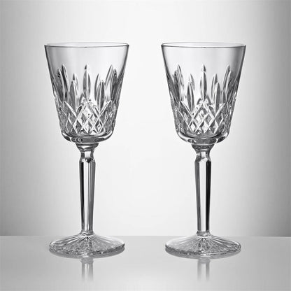 Lismore Tall Medium Wine Glass 13oz Set of 2 by Waterford