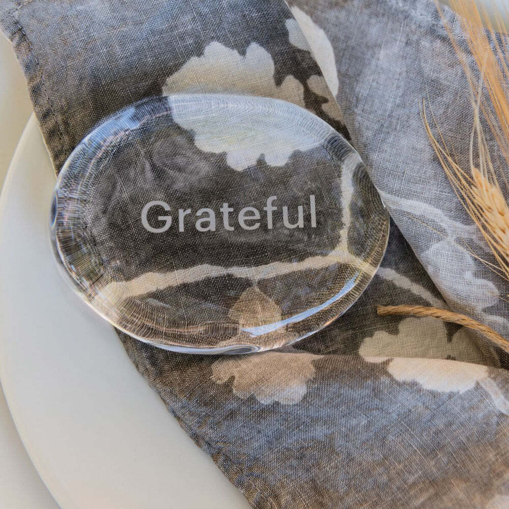 LoveYourBrain Intention Stone - GRATEFUL by Simon Pearce Additional Image-6