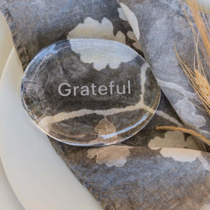 LoveYourBrain Intention Stone - GRATEFUL by Simon Pearce Additional Image-6