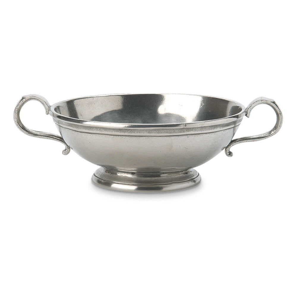 Low Footed Bowl Small by Match Pewter