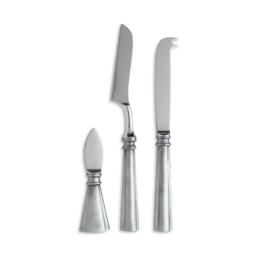 Lucia Cheese Knife Set by Match Pewter