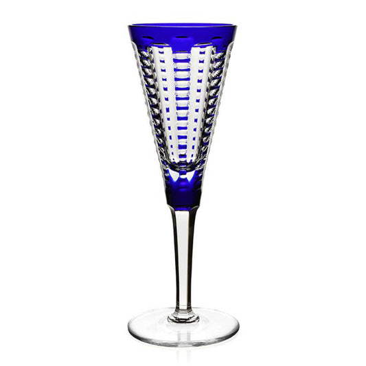 Lulu Sapphire Champagne Flute by William Yeoward Crystal