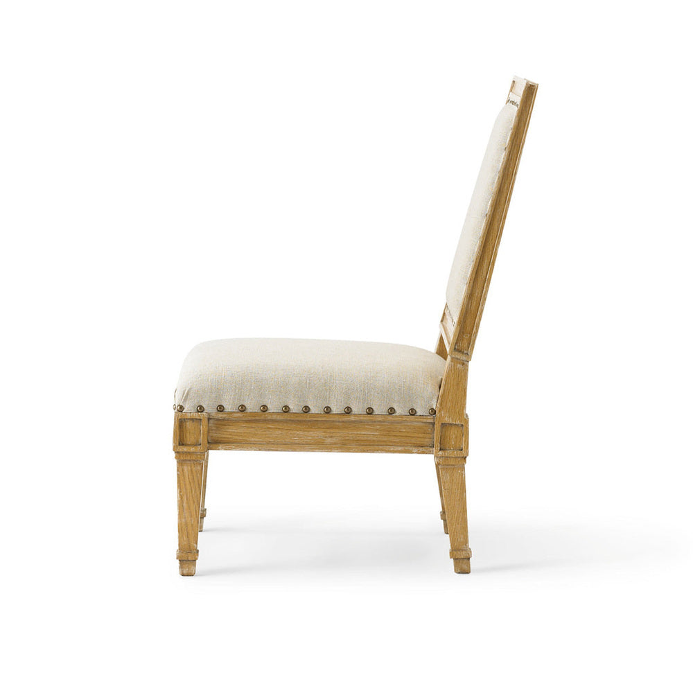 Madison Slipper Chair (Denim Velvet) by Bunny Williams Home Additional Image - 3