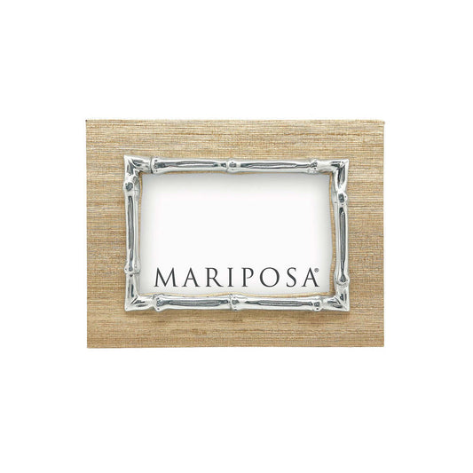 Mallorca Faux Grasscloth And Bamboo 4X6 Frame by Mariposa