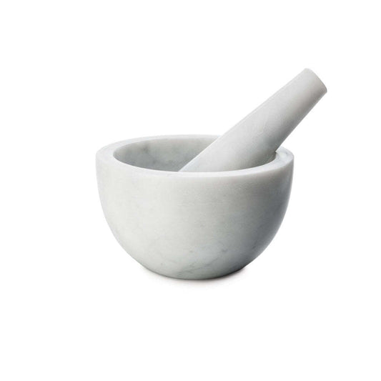 Marble Mortar and Pestle - White by Simon Pearce