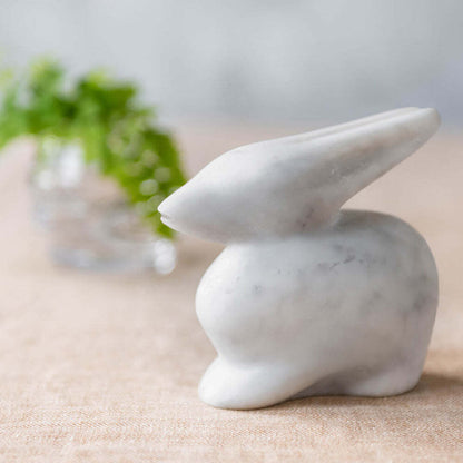 Marble Rabbit - White by Simon Pearce Additional Image-2