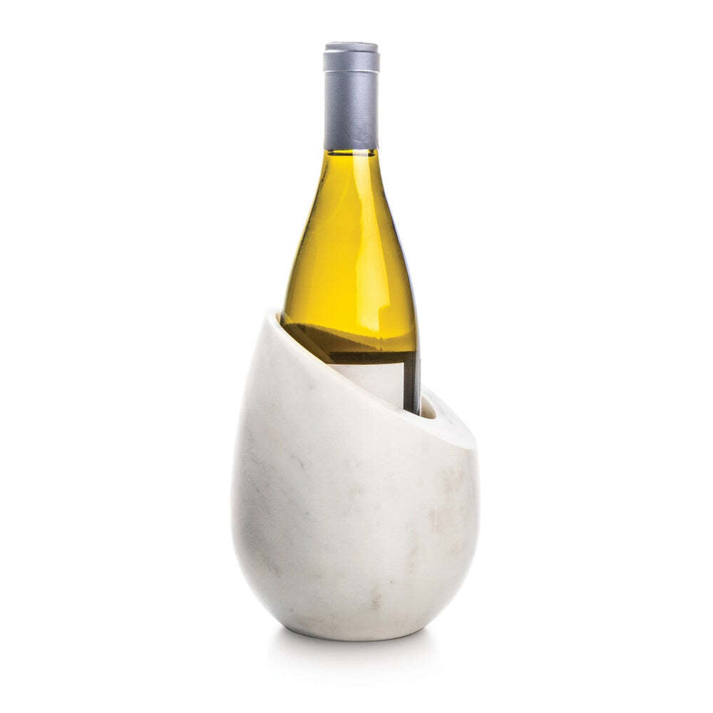Marble Wine Chiller - White by Simon Pearce Additional Image-2