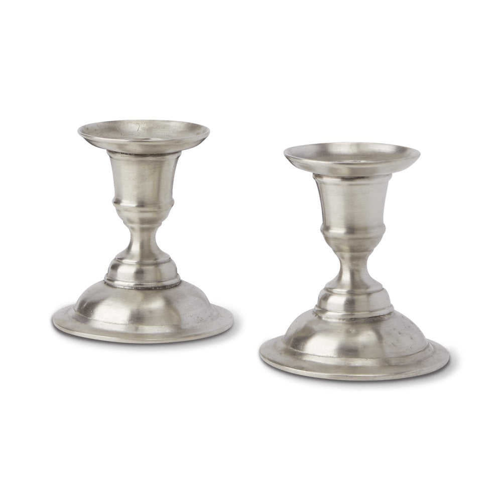 Martina Candlesticks Pair by Match Pewter