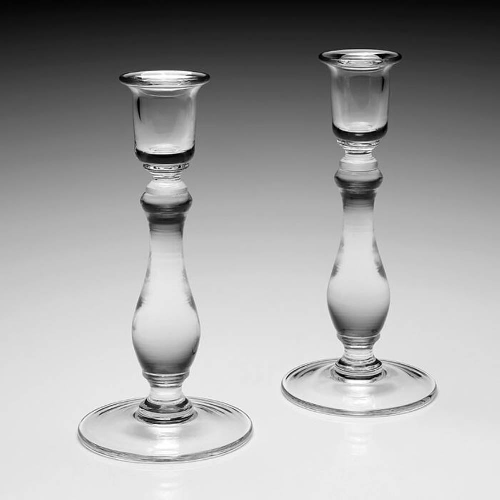 Meryl Pair of Candlesticks (8"/20cm) by William Yeoward Crystal Additional Image - 1