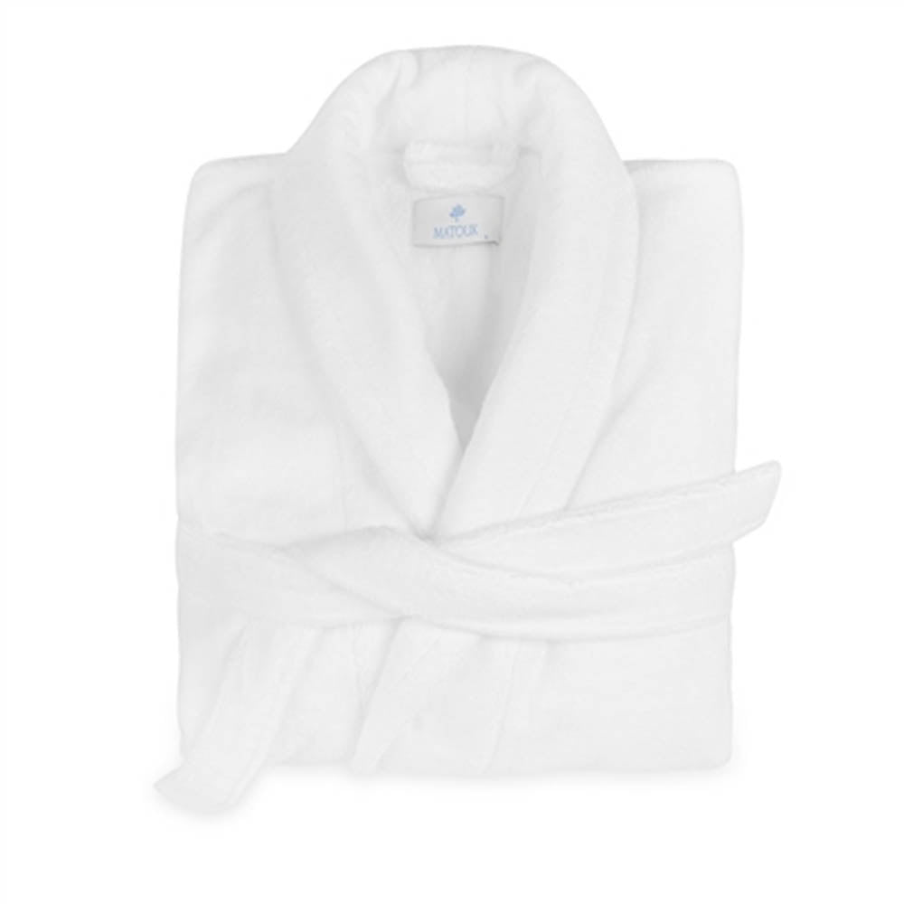 Milagro White Robe M/LG with by Matouk