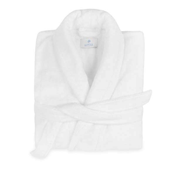 Milagro White Robe M/LG with Custom Monogram by Matouk