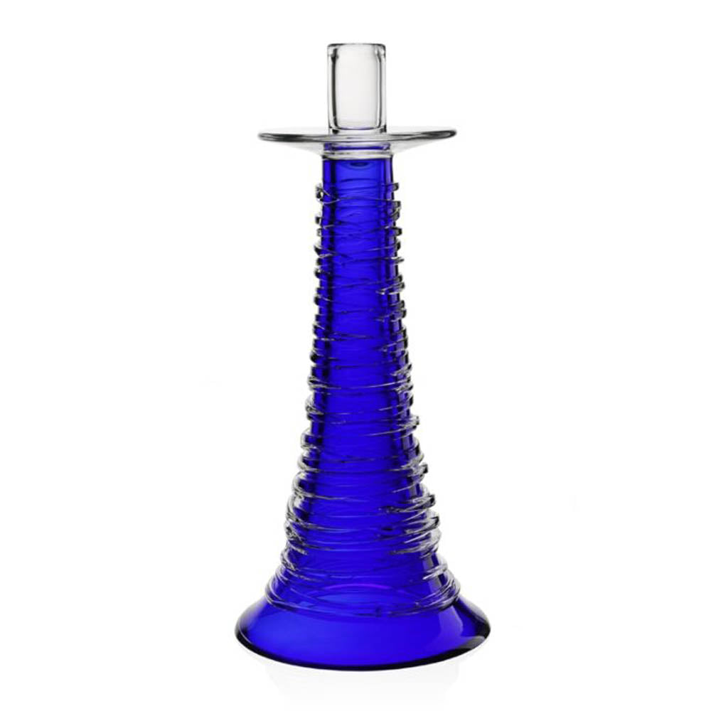 Miranda Candlestick Ocean Blue by William Yeoward Crystal