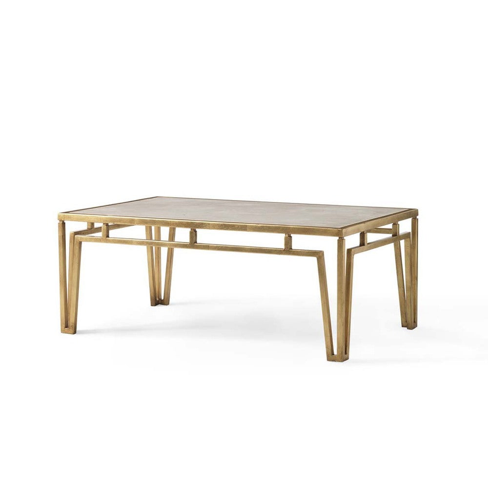 Modern Marble Coffee Table Gold By Bunny Williams Home Additional Image - 1