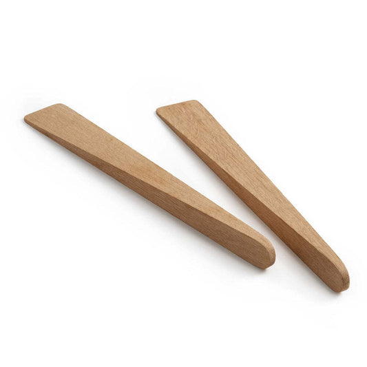 Modern Salad Server Set, 13" - Oak by Simon Pearce