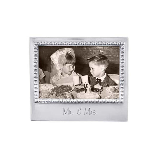 Mr. & Mrs. Beaded 4X6 Frame by Mariposa