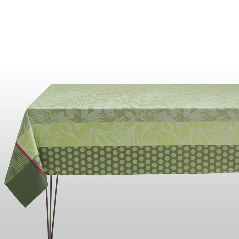 Nature Urbaine Green Table Cloth 69x69 by Le Jacquard Francais