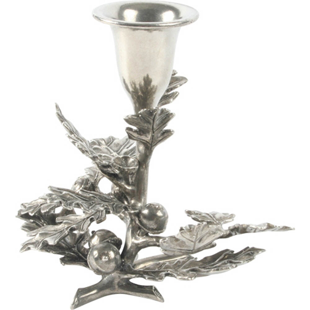 Oak Leaf Candlestick (Single Candle) by Vagabond House