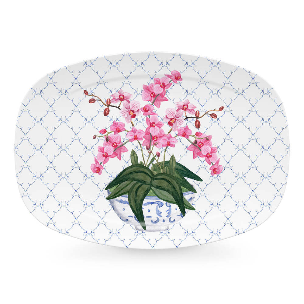 Opulent Orchid Platter by Mariposa