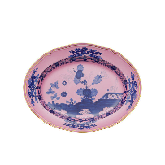 Oriente Italiano Azalea 13.5" Oval Flat Platter by Richard Ginori