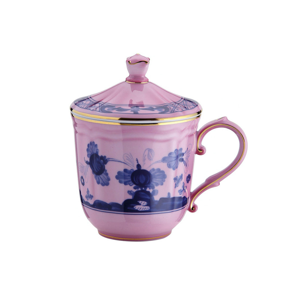 Oriente Italiano Azalea Mug with Cover by Richard Ginori