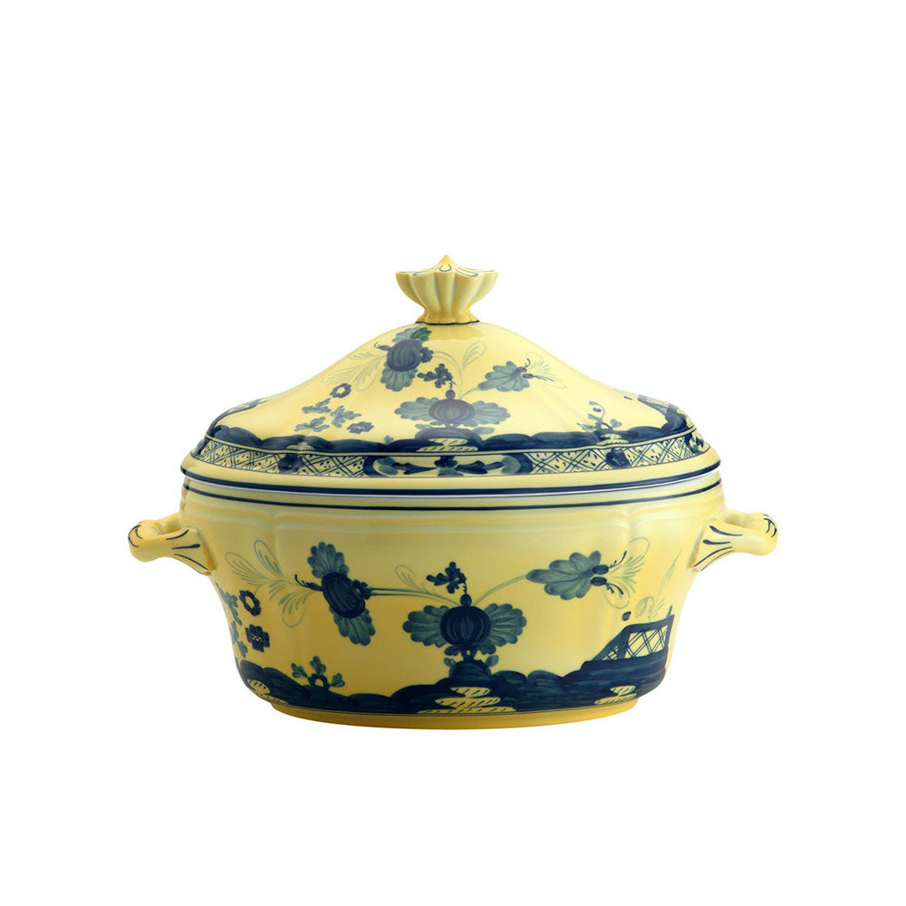 Oriente Italiano Citrino Oval Tureen with Cover by Richard Ginori