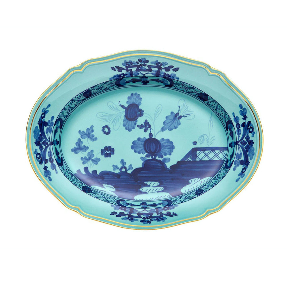 Oriente Italiano Iris 13.5" Oval Flat Platter by Richard Ginori