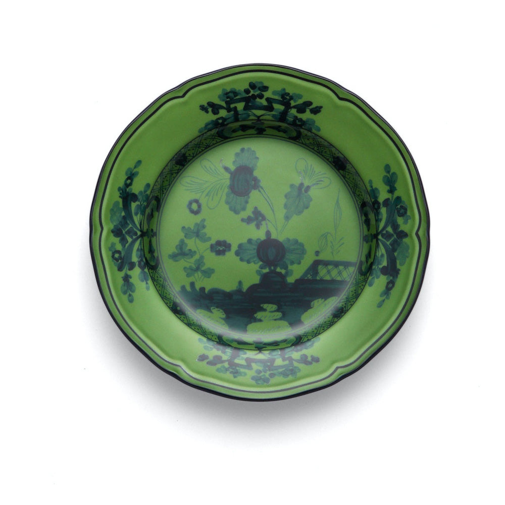 Oriente Italiano Malachite Flat Bread Plate by Richard Ginori