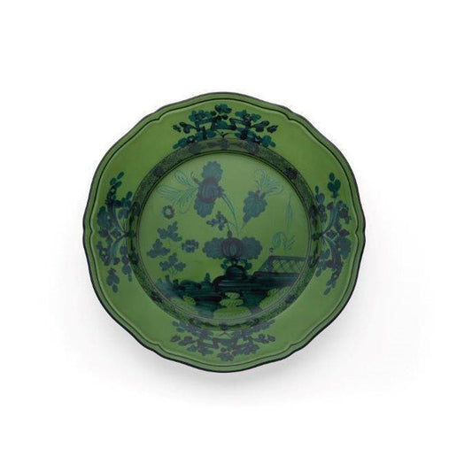 Oriente Italiano Malachite Flat Dessert Plate by Richard Ginori