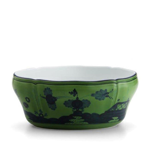 Oriente Italiano Malachite Oval Salad Bowl by Richard Ginori