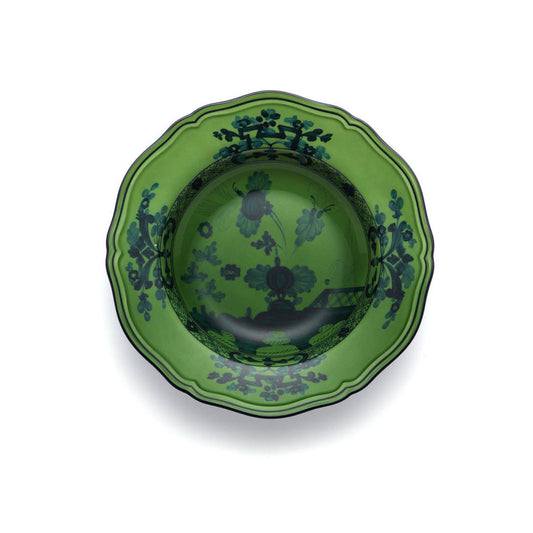 Oriente Italiano Malachite Soup Plate by Richard Ginori