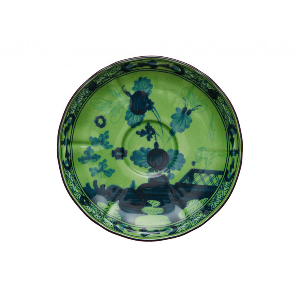 Oriente Italiano Malachite Tea Saucer by Richard Ginori