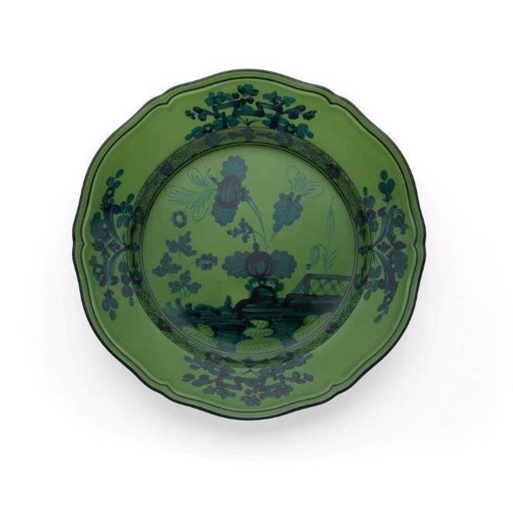 Oriente Italiano Malachite Flat Dinner Plate by Richard Ginori