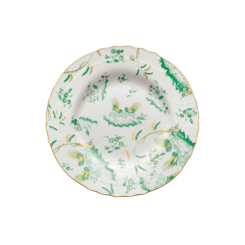 Oro Di Doccia Green Dinner Plate by Richard Ginori