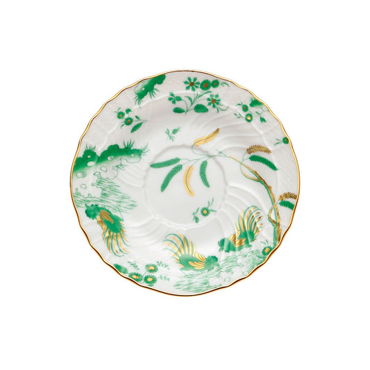 Oro Di Doccia Green Tea Saucer by Richard Ginori