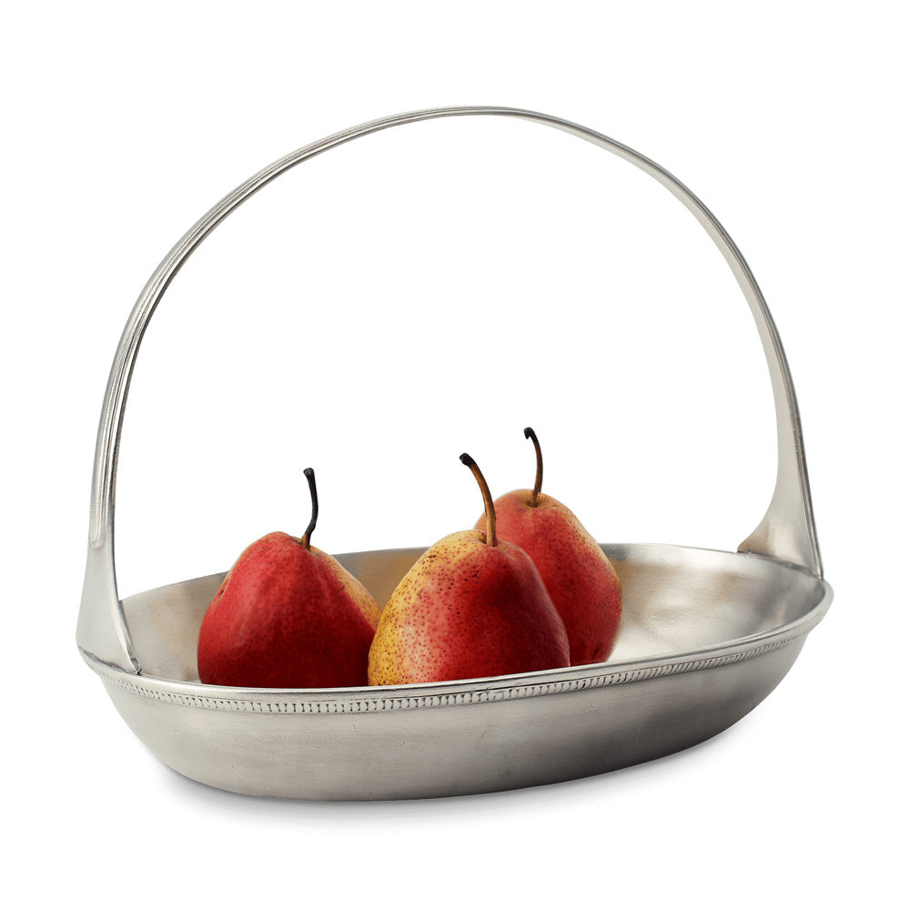 Oval Basket Bowl by Match Pewter