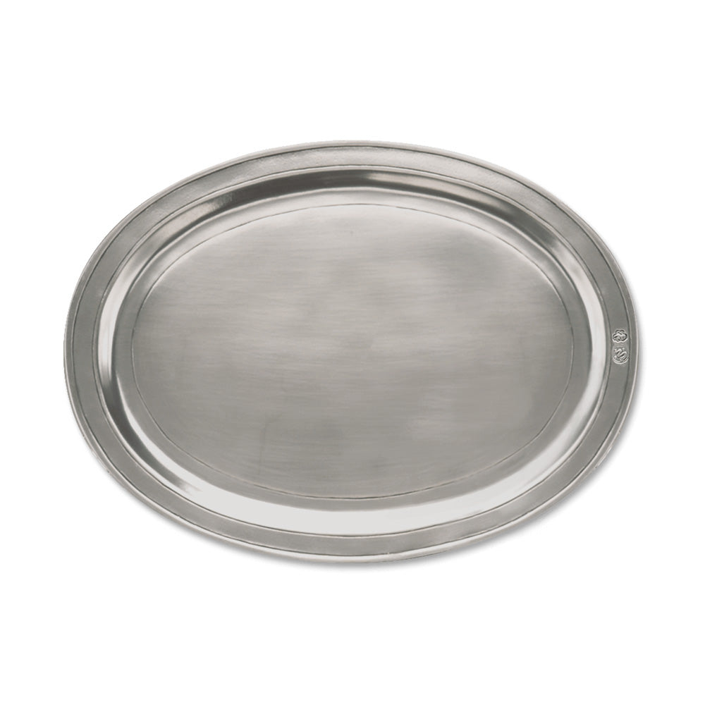 Oval Incised Tray by Match Pewter Additional Image 1