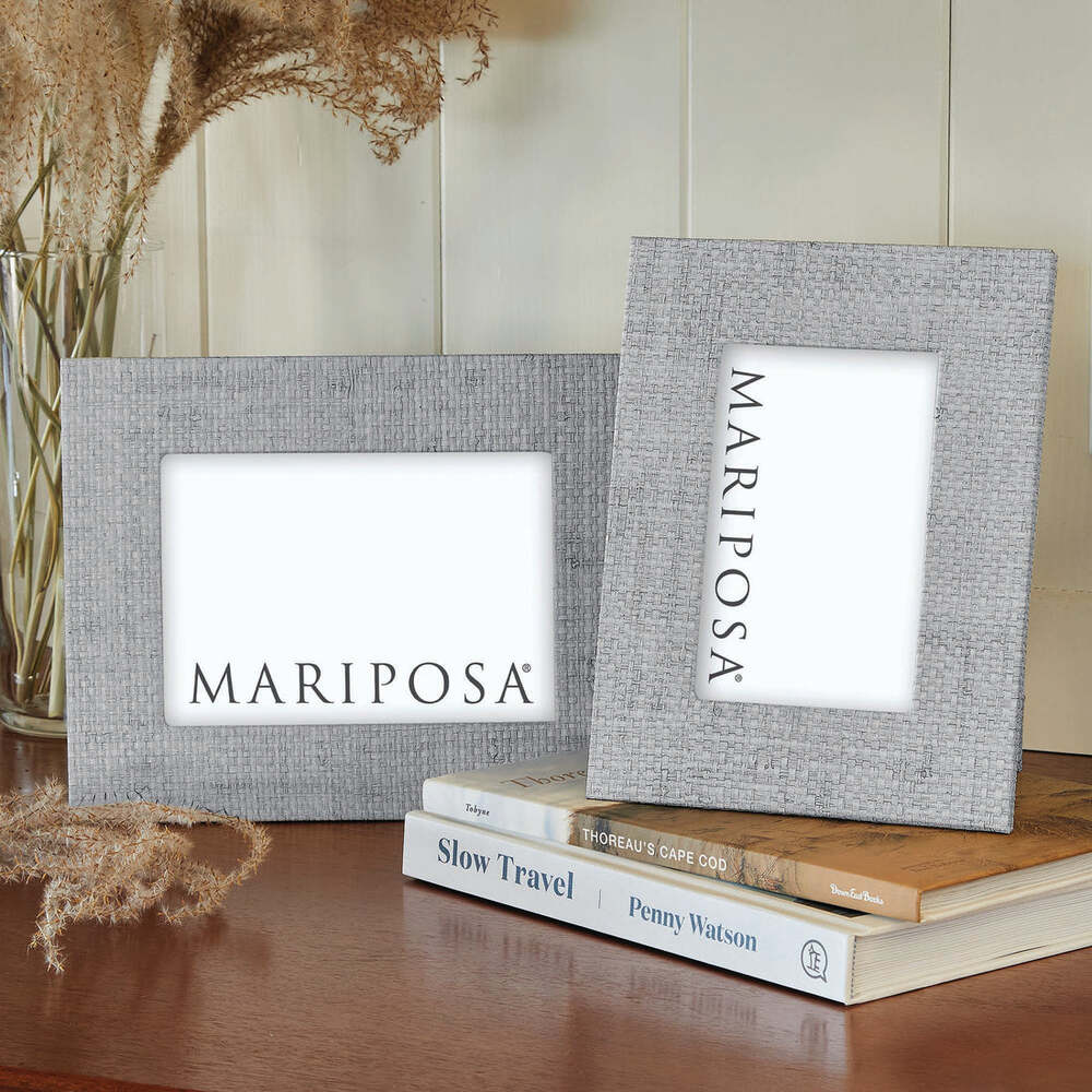 Faux Grasscloth 4X6 Frame by Mariposa Additional Image-2