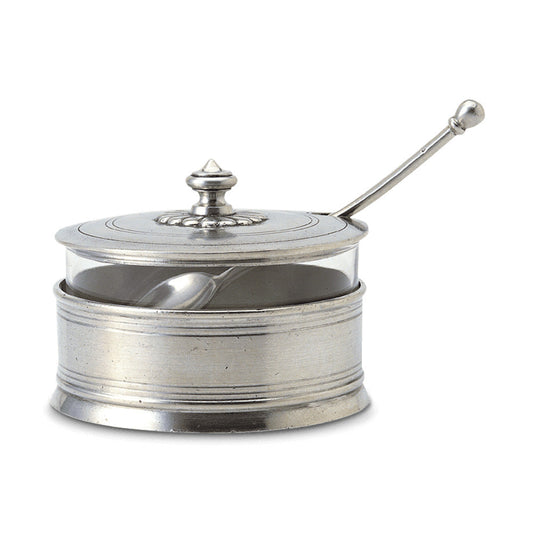 Parmesan Dish with Spoon by Match Pewter