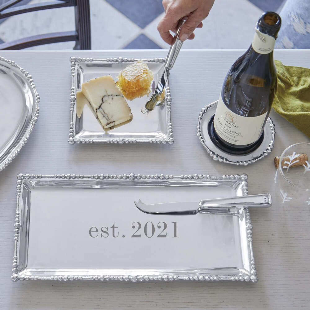 Pearl Drop Long Rectangular Tray by Mariposa Additional Image-2