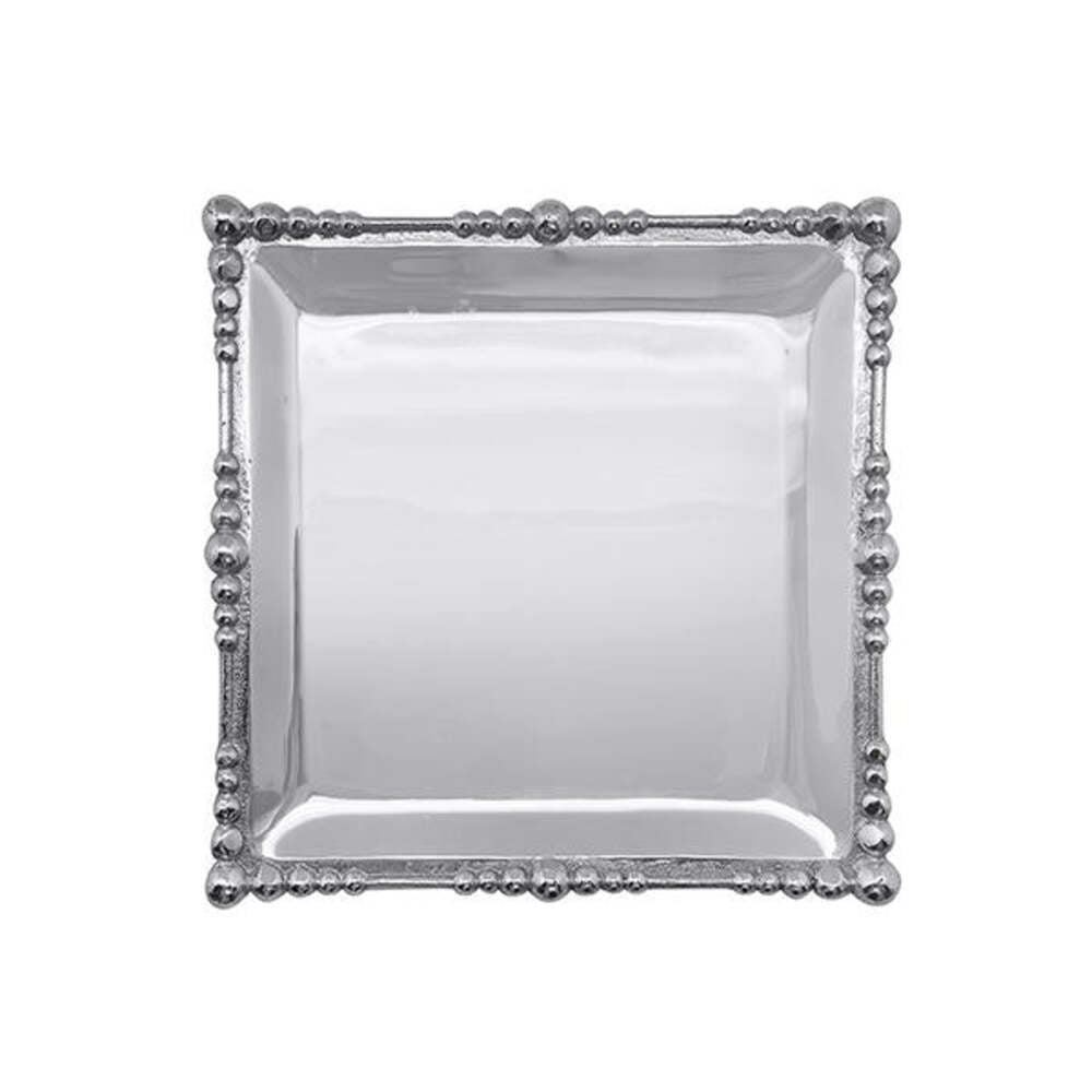 Pearl Drop Square Plate by Mariposa