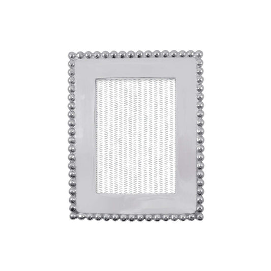 Pearled 5X7 Engravable Frame by Mariposa