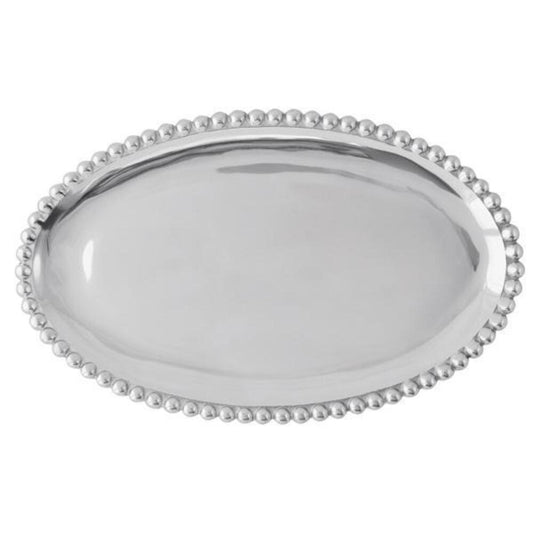 Pearled Oval Platter by Mariposa