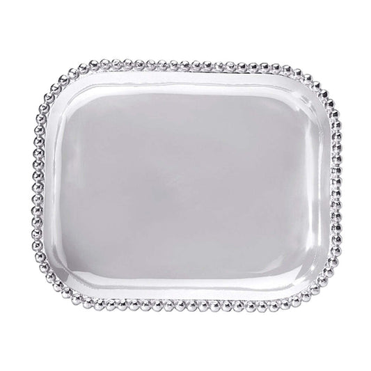 Pearled Rectangular Platter by Mariposa